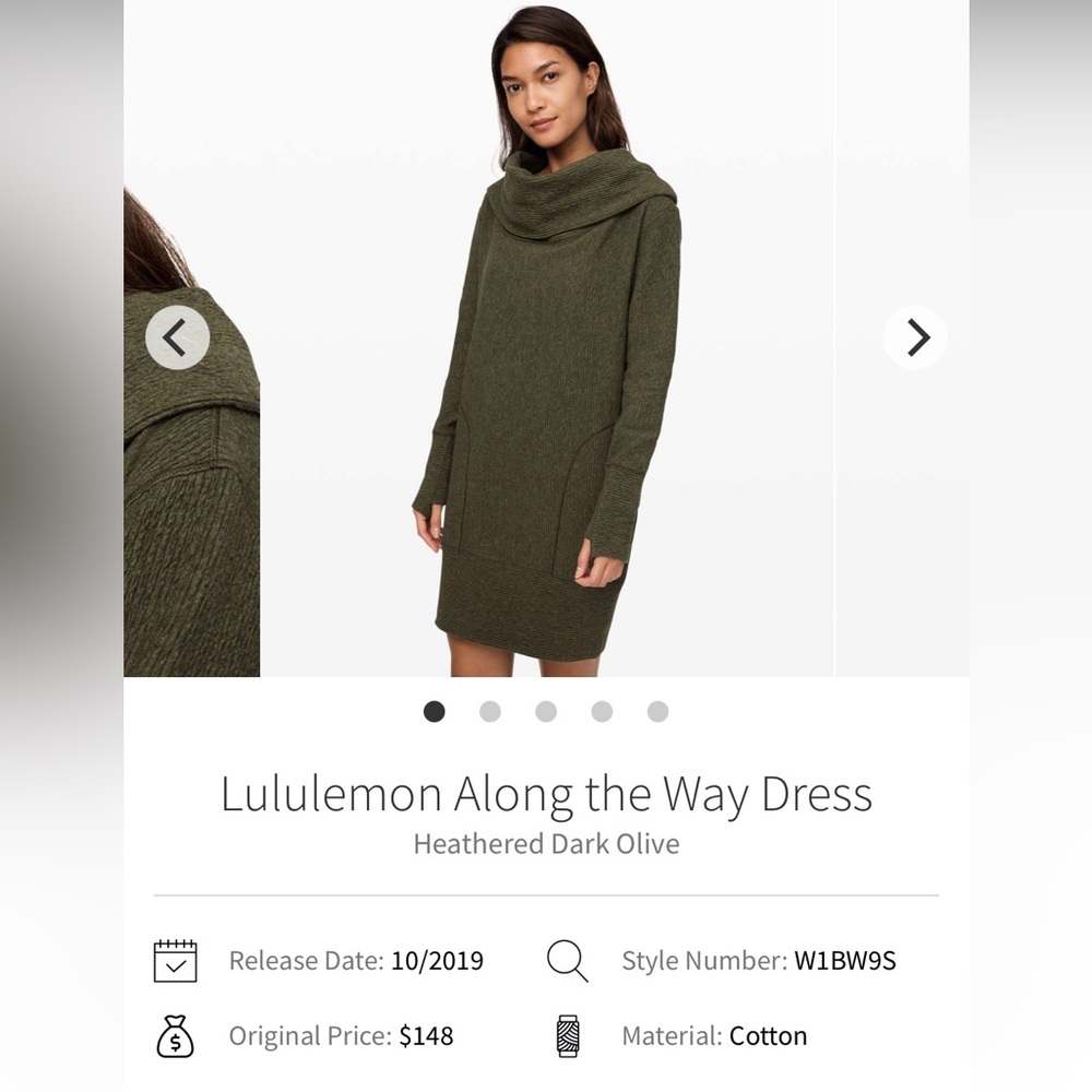 🍋Women’s Lululemon Along the Way Dress size L🍋 - Picture 1 of 12